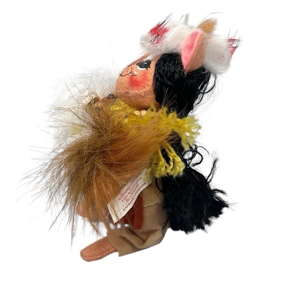 NWOT ANNALEE Native American Indian Boy 7" Mouse With Beaded Necklace 2004 - Picture 9 of 16